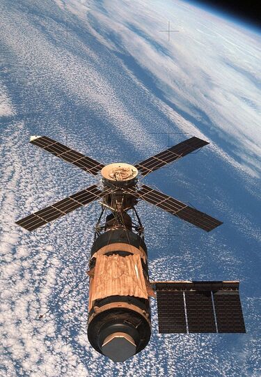 La station spatiale Skylab vue de l'espace