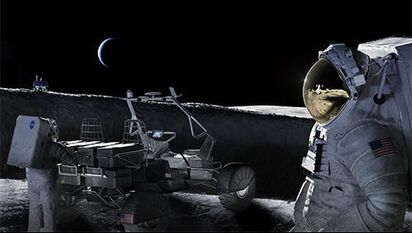 Vue d'artiste des astronautes de la mission Artemis